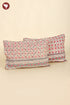 40s Cotton Pillow Cover in Floral Print