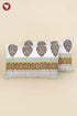 40s Cotton Pillow Cover in Geometric Block Print