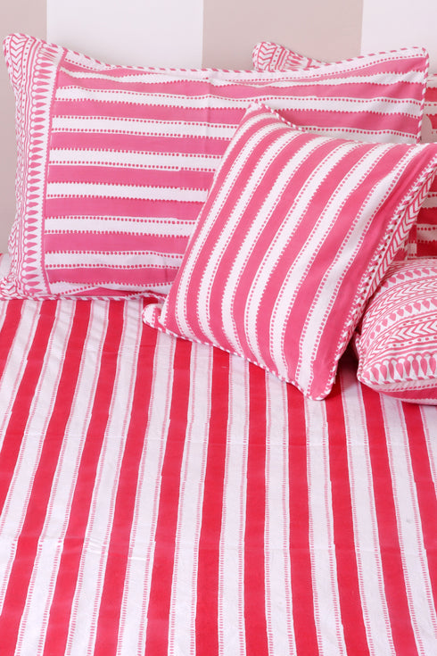 20’s Cotton KING SIZE Bed Cover In Block Print