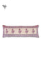 20s Cotton Lumbar Cushion Cover in Floral Block Print