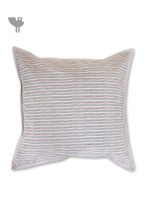 20s Cotton Cushion Cover In Graphic Print