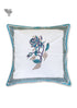 20s Cotton Cushion Cover in Block Print with Piping