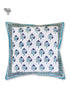 20s Cotton Cushion Cover in Block Print with Piping