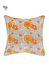 20s Cotton Cushion Cover in Floral Block Print