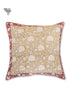 20s Cotton Cushion Cover in Block Print with Piping