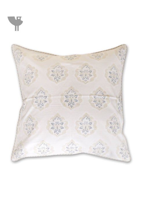 20s Cotton Cushion Cover In Geometric Block Print