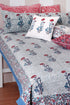 20s Cotton Large Cushion Cover In Block Print