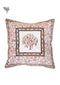 20s Cotton Cushion Cover in Block Print with Piping
