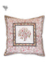 20s Cotton Cushion Cover in Block Print with Piping