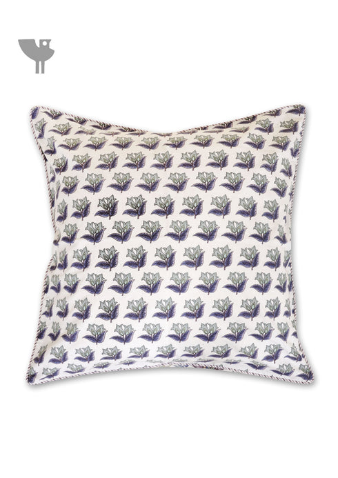 20s Cotton Cushion Cover In Floral Print