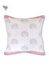 20s Cotton Cushion Cover In Graphic Block Print