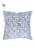20s Cotton Cushion Cover in Floral Block Print