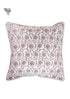 20s Cotton Cushion Cover in Floral Block Print