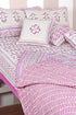 20s Cotton Cushion Cover in Floral Block Print