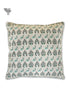 20s Cotton Cushion Cover in Block Print with Piping