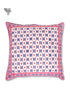20s Cotton Cushion Cover in Geometric Block Print