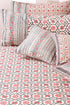 20s Cotton Cushion Cover in Floral Block Print
