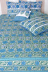 20s Cotton Cushion Cover in Floral Block Print
