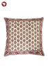 20s Cotton Cushion Cover in Floral Block Print