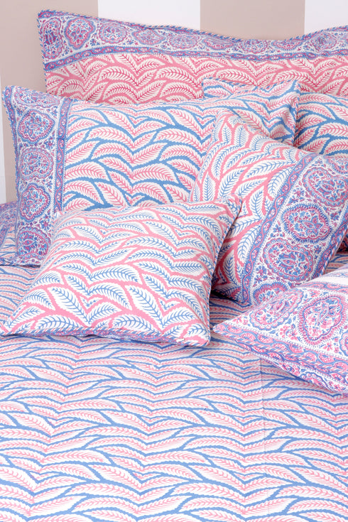 20s Cotton KING SIZE Bed Cover In Block Print