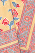 20s Cotton Bed Cover in Floral Block Print