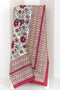 20s Cotton Bed Cover in Floral Block Print
