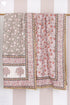 Mulmul Cotton Quilt in Floral Block Print