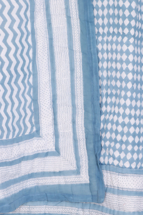 Mulmul Cotton Quilt in Block Print