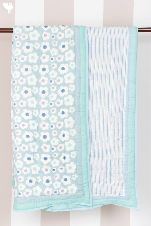 Mulmul Cotton Quilt in Block Print