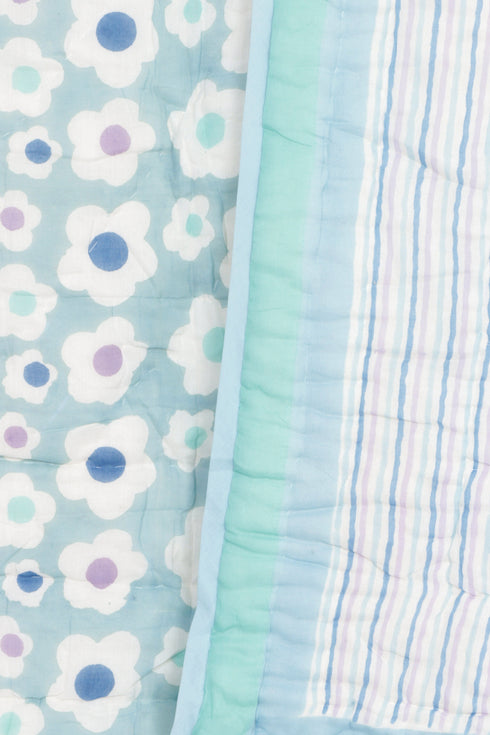 Mulmul Cotton Quilt in Block Print