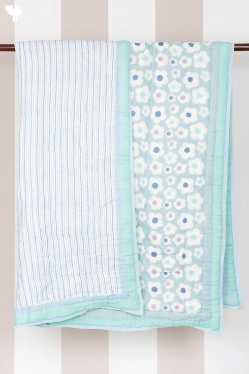 Mulmul Cotton Quilt in Block Print