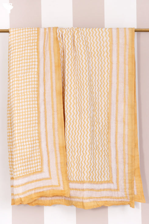 Mulmul Cotton Quilt in Block Print