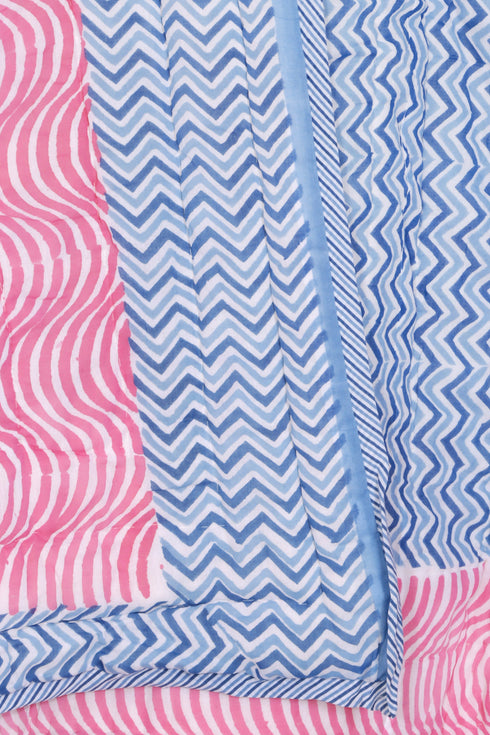 Mulmul Cotton Quilt in Block Print