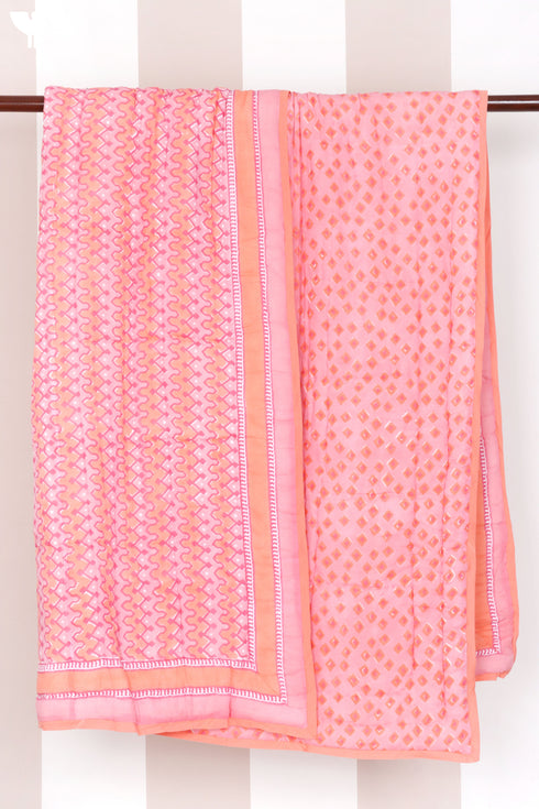 Mulmul Cotton Quilt in Block Print