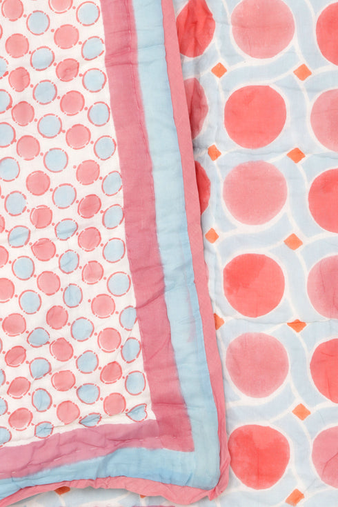 Mulmul Cotton Quilt in Block Print