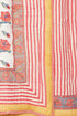 Mulmul Cotton Quilt in Floral Block Print White