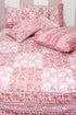 20s Cotton Bed Cover in Floral Block Print