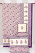 20s Cotton Bed Cover in Floral Block Print