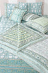 20s Cotton Cushion Cover in Floral Block Print