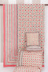 20s Cotton Bed Cover in Floral Block Print