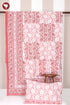 20s Cotton KING SIZE Bed Cover in Floral Block Print