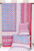 20s Cotton Bed Cover in Geometric Block Print