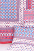 20s Cotton KING SIZE Bedcover in Geometric Block Print