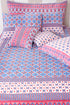 20s Cotton Cushion Cover in Geometric Block Print