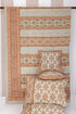 20s Cotton Bed Cover in Floral Block Print