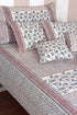 20s Cotton Bed Cover in Floral Block Print