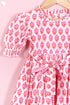 Cotton Frock & Shorts Set In Block Print