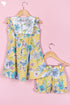 Cotton Frock & Shorts Set In Floral Print