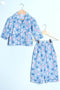Cotton Boys Sleepwear Set In Block Print