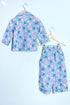 Cotton Boys Sleepwear Set In Block Print